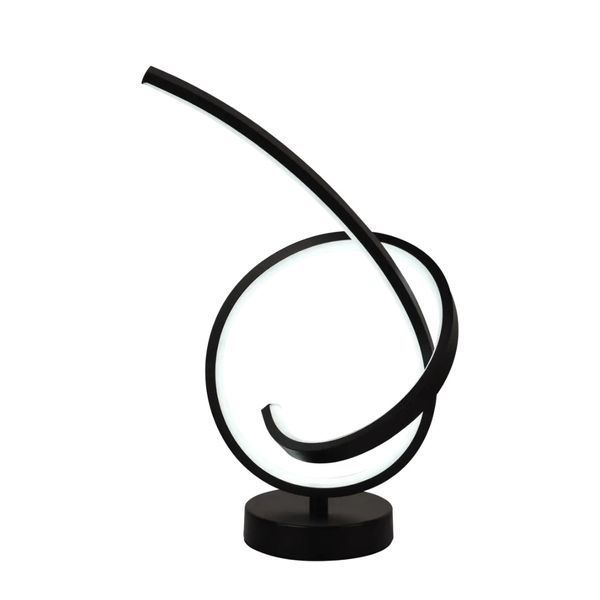 Настільна LED лампа 12W Valeso з вигнутим каркасом 3000K/4000K/6500K чорна IP20 TD2002 SP000048975 фото