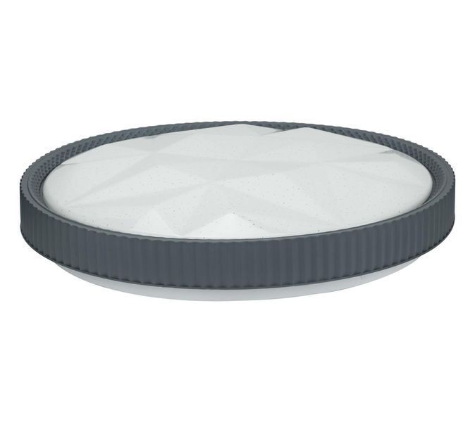 Накладной светодиодный светильник 36W Horoz Electric с рельефным плафоном из пластика 4200K белый/серый IP20 AZTEC-36 027-018-0036-03-2 фото