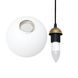Люстра подвесная MSK Electric Luna светильник на семь плафонов шаров Е27 d-150mm PL 202612-7R BK 622746 фото 5