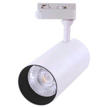 Трековий світлодіодний світильник 30W Velmax круглий 4100K білий IP20 V-TRL-Т 25-31-21 фото