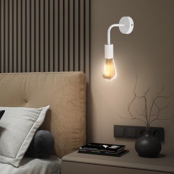 Бра в стилі лофт білого кольору MSK Electric Asket NL 1440 W 615873 фото