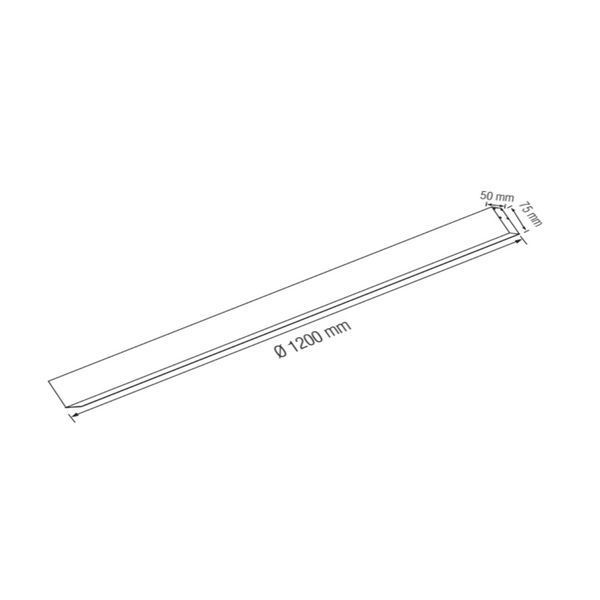 Лінійний LED світильник 40W підвісний Horoz Electric 120см 3000/4200/6400К чорний IP20 FORTUNE5-40 3CCT 019-051-1040-020 фото