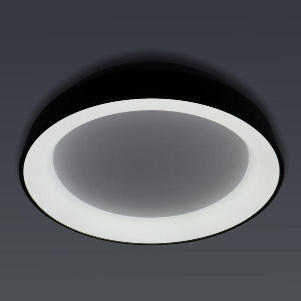 Стельова LED люстра 80W з пультом VELMAX з металевим каркасом 3000K-6500K чорна IP20 V-СL-VERONA-R 23-46-22 фото