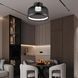 Стельова LED люстра 17W VALESO без пульта д/у в стилі лофт 3000/6500К чорна IP20 B YH1348/34W BK+GD SP000045224 фото 2