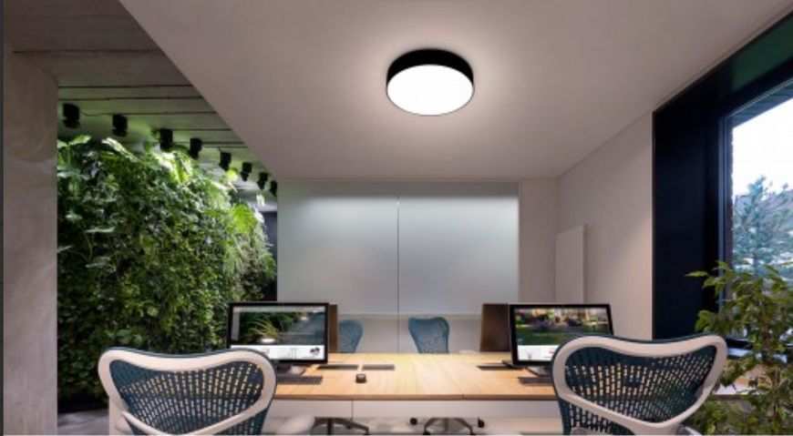 Накладной LED светильник 48W Horoz Electric круглый 6400K черный IP20 SOFIA-48 016-064-0048-020 фото