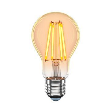 Лампа розжарювання LED 4W VELMAX грушоподібна A60 E27 2200K 400Lm V-Filament-Amber-A60 21-40-15 фото