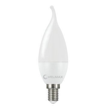 Світлодіодна лампа 8W VELMAX з цоколем Е14 С37 4100K 720Lm біла IP20 EMC V-С37t 21-13-36 фото