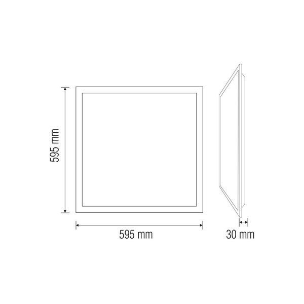LED панель 40W Horoz Electric BACKLIGHT 6400K 595x595мм&nbsp;квадратная IP20 056-009-0040-020 фото