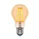 Филаментная LED лампа 4W VELMAX форма груша A60 E27 2200K 400Lm V-Filament-Amber-A60 21-40-15 фото 1
