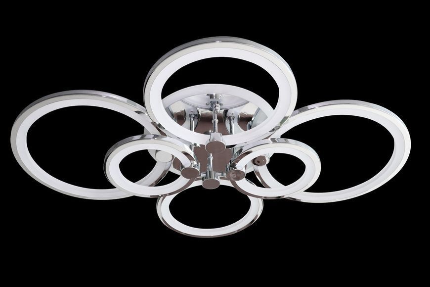 Потолочная LED люстра 188+24W с RGB подсветкой корпуса и пультом 3000-6000К SY-5332/2+2+2 CR+RGB DIMMER Svet SY-5332/2+2+2 CR+RGB фото