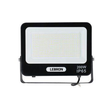 Вуличний LED прожектор 200W LEBRON алюмінієвий 6500K чорний IP65 L- LF 17-06-68 фото