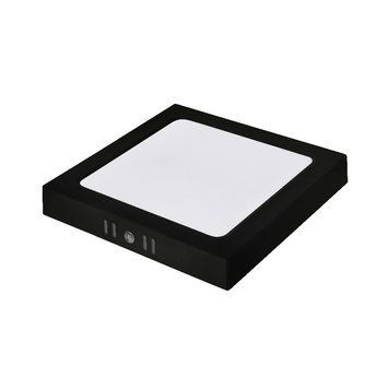 Накладной LED светильник 12W Horoz Electric квадратный 3000/4000/6500К черный IP20 SELENA-12W 3CCT 016-084-0012-020 фото