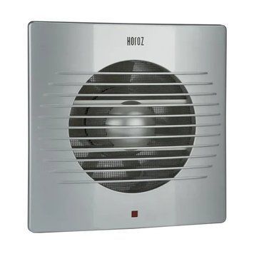 Вентилятор витяжний 12W Horoz Electric срібний 10см IP20 500-040-100 фото