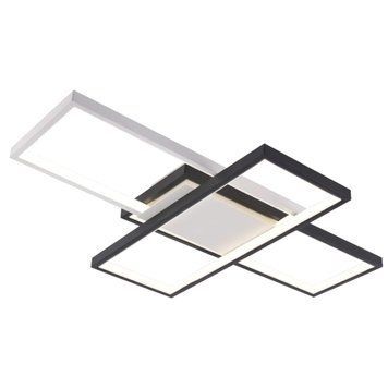 Стельова LED люстра 71W з пультом Valeso в сучасному стилі 3000K-6500К біла/чорна IP20 DK6558/3 WH+BK SP000050426 фото