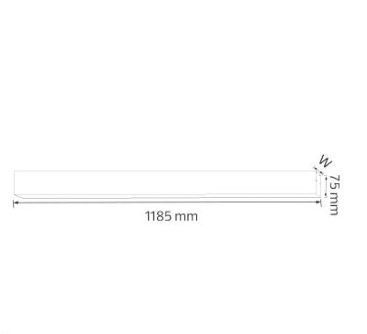 Линейный светильник 40W подвесной LED Horoz Electric FORTUNE5-40 черный 118.5см 4000K IP20 019-051-0040-020 фото