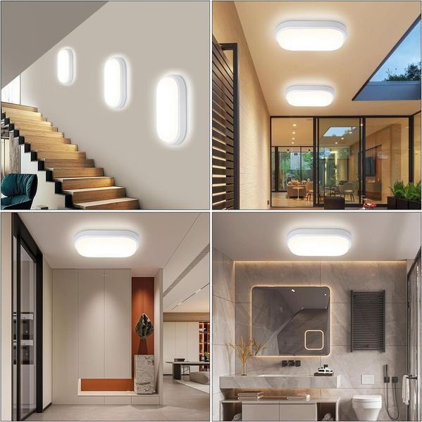 LED светильник 8W IP65 Sirius овальный светодиодный накладной ЖКХ 6500К белый уличный SP000025889 фото