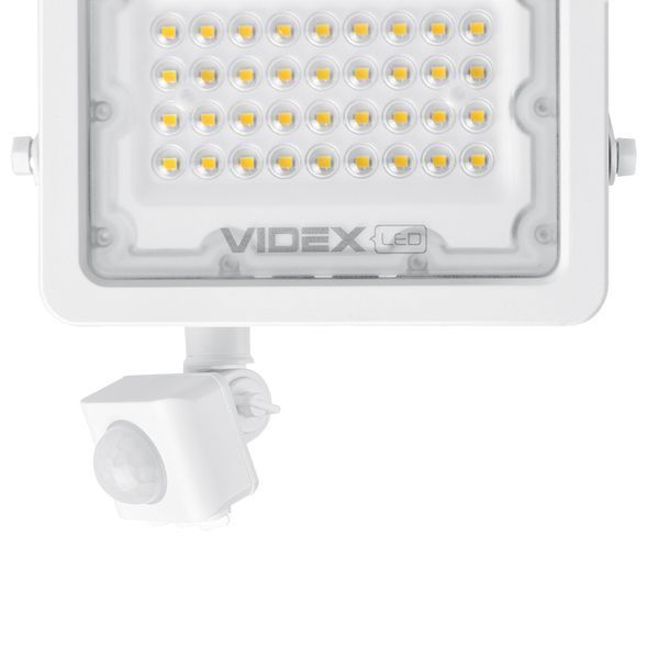 LED прожектор 30W VIDEX 3000Lm із датчиком руху 5000K із вологозахищеним корпусом білий IP65 VL-F2e305W-S VL-F2e305W-S фото