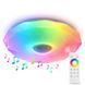 Світлодіодний стельовий смарт-світильник 32W+2W RGB з Bluetooth-динаміком і пультом 3000-6500K білий VALESO LY577-350 WH SP000051968 фото 1