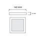Накладной LED светильник 12W Horoz Electric квадратный 3000/4000/6500К черный IP20 SELENA-12W 3CCT 016-084-0012-020 фото 3