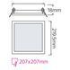 Светильник врезной 18W LED Horoz Electric SLIM/Sq-18 6400K квадрат IP20 056-005-0018-020 фото 2