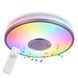 Смарт-світильник стельовий LED 60W RGB з Bluetooth-колонкою і пультом 3000-6500K білий VALESO LY366-500 WH SP000051963 фото 1