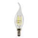 Филаментная LED лампа 4W VELMAX форма свеча на ветру C37t E14 4100K 400Lm V-Filament-C37t 21-42-34 фото 2