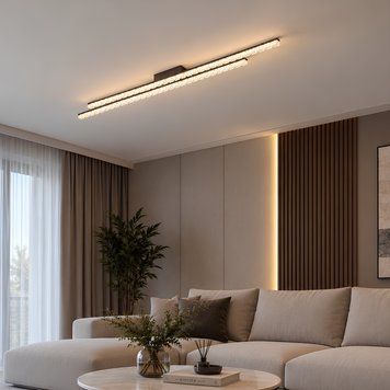 Потолочная LED люстра 72W с пультом и двумя акриловыми планками 3000-6500К каркас кофейного цвета Svet SY-33041/2 COFFEE SY-33041/2 COFFEE фото