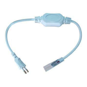 Кабель живлення LEBRON для LED стрічки NEON 8x16мм AC220V IP20 L-CLIP-N220 13-79-50 фото