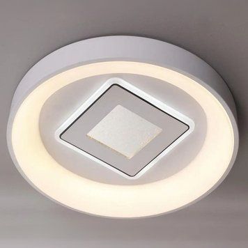 Стельовий круглий LED світильник 140W акриловий з пультом 3000-6500К білого кольору INTEREES IS K38582B WT IS K38582B WT фото