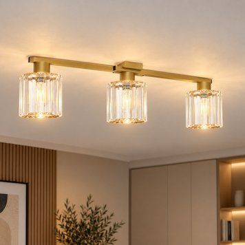 Люстра потолочная MSK Electric Brillante на три плафона под лампы Е27 золото NL 121252-3 GD 623451 фото