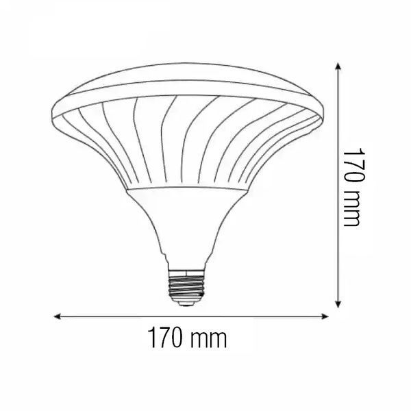 Лампа светодиодная промышленная&nbsp;70W Horoz Electric UFO PRO-70&nbsp;6400K E27 001-056-0070-010 фото