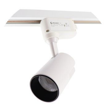 Трековий LED світильник 25W VELMAX з циліндричним плафоном 4100K білий IP20 V-TRL 25-31-17 фото