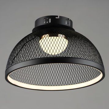 Стельова LED люстра 28W VALESO в стилі лофт 3000/6500К чорна IP20 B YH1349/28W BK+GD SP000045228 фото