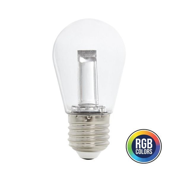 Лампа світлодіодна 1W Horoz Electric S14 RGB Е27 FANTASY 001-088-0001-010 фото