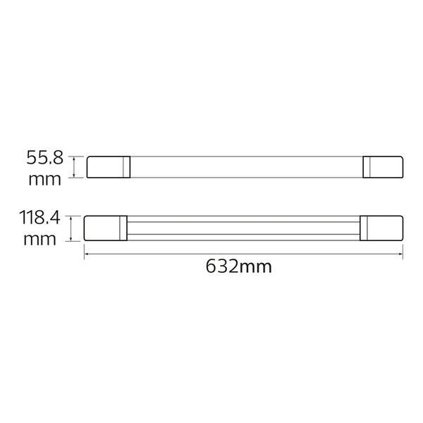 Светильник влагозащищенный 36W Horoz Electric LED OKYANUS-36 63.2см 6400K IP65 059-005-0036-010 фото
