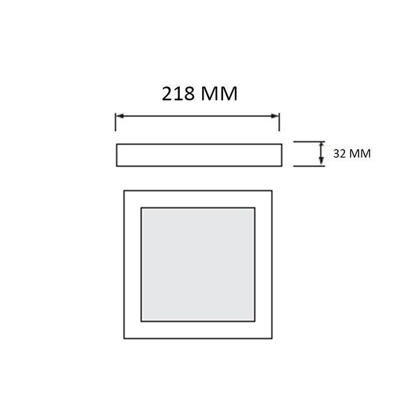 Накладной LED светильник 24W Horoz Electric металлический 3000/4000/6500К черный IP20 SELENA-24W 3CCT 016-084-0024-020 фото