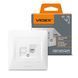 Встраиваемая телефонная розетка CAT3 VIDEX из поликарбоната белая IP20 BINERA VF-BNSK1TF3-W VF-BNSK1TF3-W фото 1