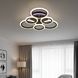 Стельова LED-люстра з шістьма акриловими кільцями і пультом 90W+18W підсвічування 3000&ndash;6500K чорна Svet SY-26255/3+3C MB SY-26255/3+3C MB фото 4