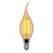 Филаментная LED лампа 4W VELMAX форма свеча на ветру C37t E14 2200K 400Lm V-Filament-Amber-C37t 21-42-39 фото 1
