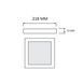 Накладной LED светильник 24W Horoz Electric металлический 3000/4000/6500К черный IP20 SELENA-24W 3CCT 016-084-0024-020 фото 2