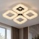 Потолочная LED люстра 200W VALESO с четырьмя хрустальными квадратами 3000&ndash;6000K хром 33049/4 SP000053879 фото 2