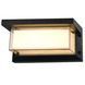 Фасадний LED світильник 20W Horoz Electric настінний 4200К алюмінієвий чорний IP54 PALACE 076-081-0020-010 фото 1
