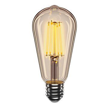 Філаментна LED лампа 4W VELMAX ST64 E27 2200K 400Lm V-Filament-Amber 21-43-25 фото
