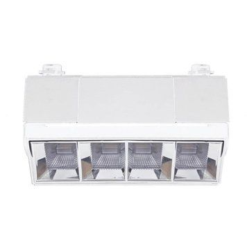 Трековий LED світильник 10W металевий VELMAX з лінзою 3000K білий IP20 V-TRL-LA 25-31-61 фото