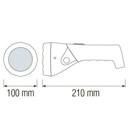 Ручной аккумуляторный LED фонарик 0.9W "PUSKAS-3" Horoz Electric 084-005-0003-010 фото