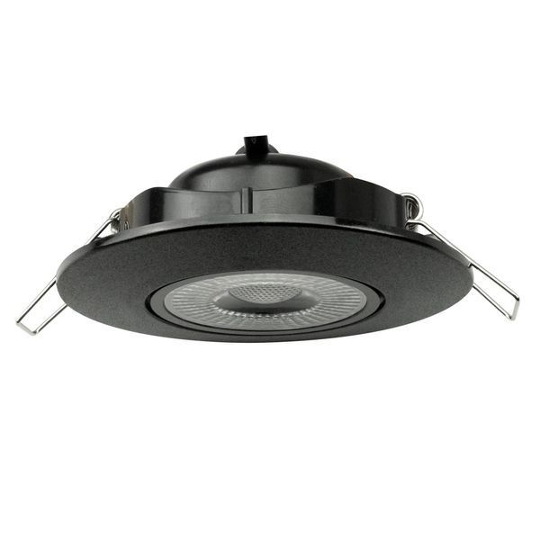 Точечный поворотный светильник 5W Horoz Electric черный 3000K/4500К/6000K круглый IP20 NORA PRO-5 016-053-1005-020 фото