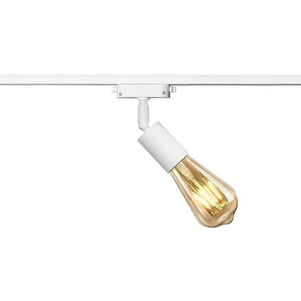 Світильник трековий MSK Electric Asket з поворотним механізмом на шинопровід білий Е27 NL 1222 WH 622715 фото