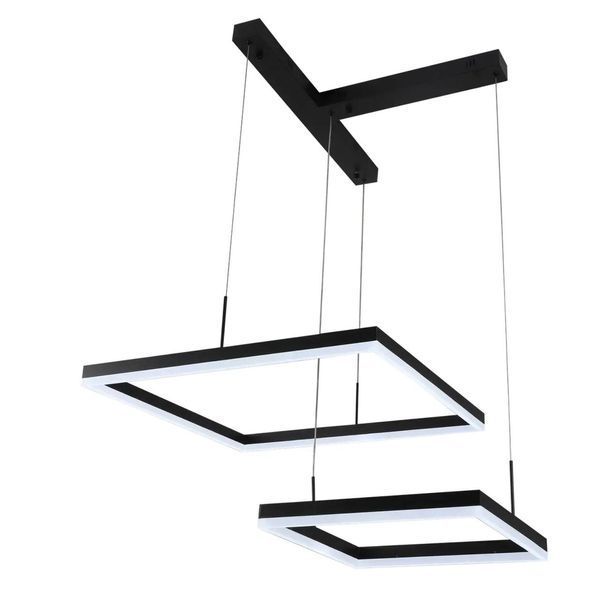 Подвесная LED люстра 126W Interees с регулируемой высотой 3000/4500/6000К черная IP20 V QQD3073 BK V QQD3073 BK фото