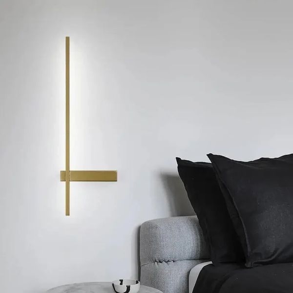 Настенный LED светильник бра 22W с металлическим корпусом золотистого цвета SY-7386/600 CP Svet SY-7386/600 CP фото