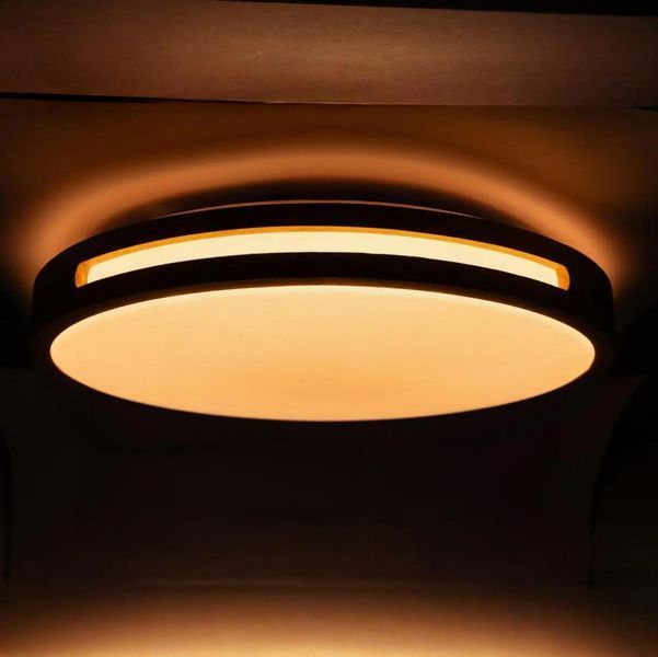 Стельовий LED світильник 80W з пультом Vestum з дерев'яним каркасом 3000К-6500К 490*65мм IP40 SLOT VS-91049 фото